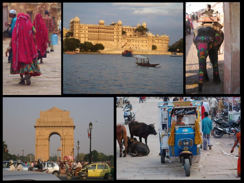 Travel to India for the first time collage 2