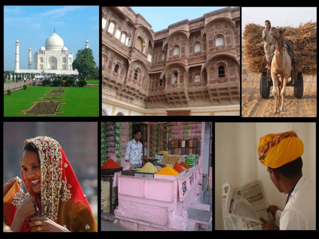 Travel to India for the first time collage 1