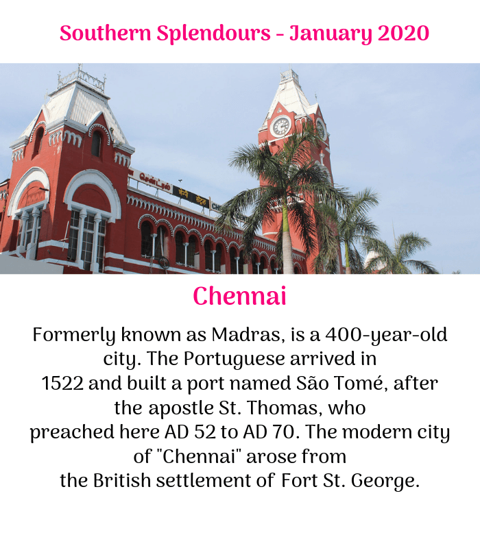 Jasmine Trails Southern Splendours Tour January 2020 - Image 1 Chennai