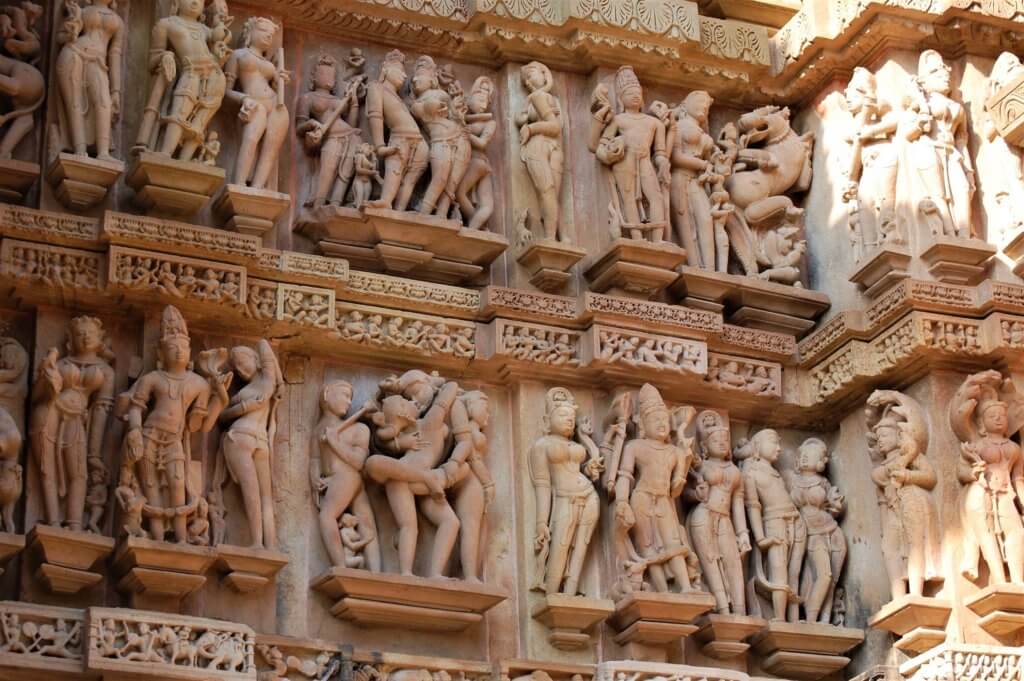 Khajurao Temples erotic carvings
