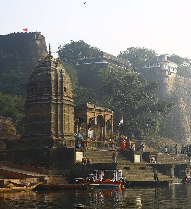 Ahilya Fort at Maheshwar on the Narmada Madhya Pradesh