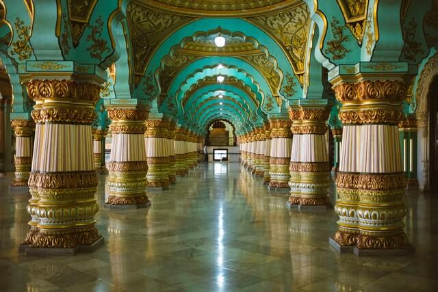 The heart of the Deccan Mysore Palace interior